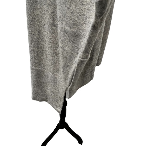 DIANE VON FURSTENBERG GRAY HOODED HIGH LOW KAIYO CARDIGAN SWEATER - Picture 5 of 16